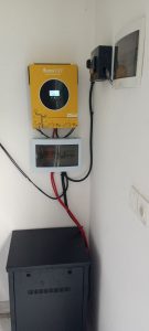 احداث سیستم برق خورشیدی در روستای چهار افرا، محمودآباد